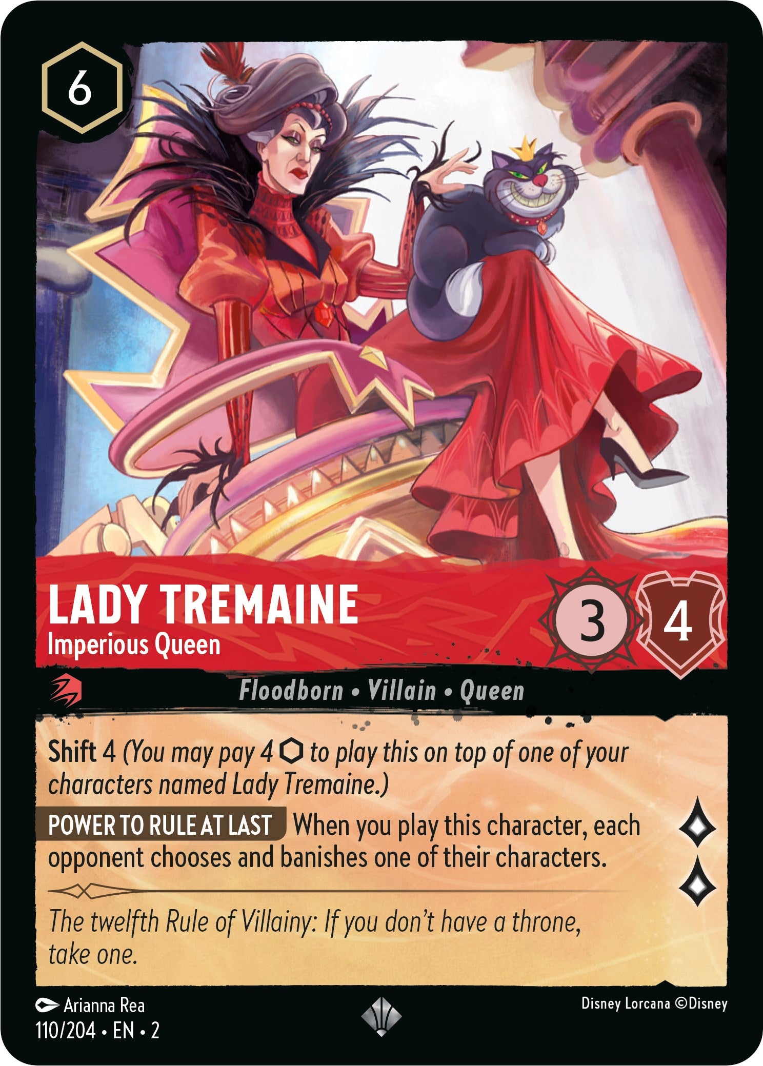 Lady Tremaine - Imperious Queen (110/204) [Rise of the Floodborn] | North Valley Games