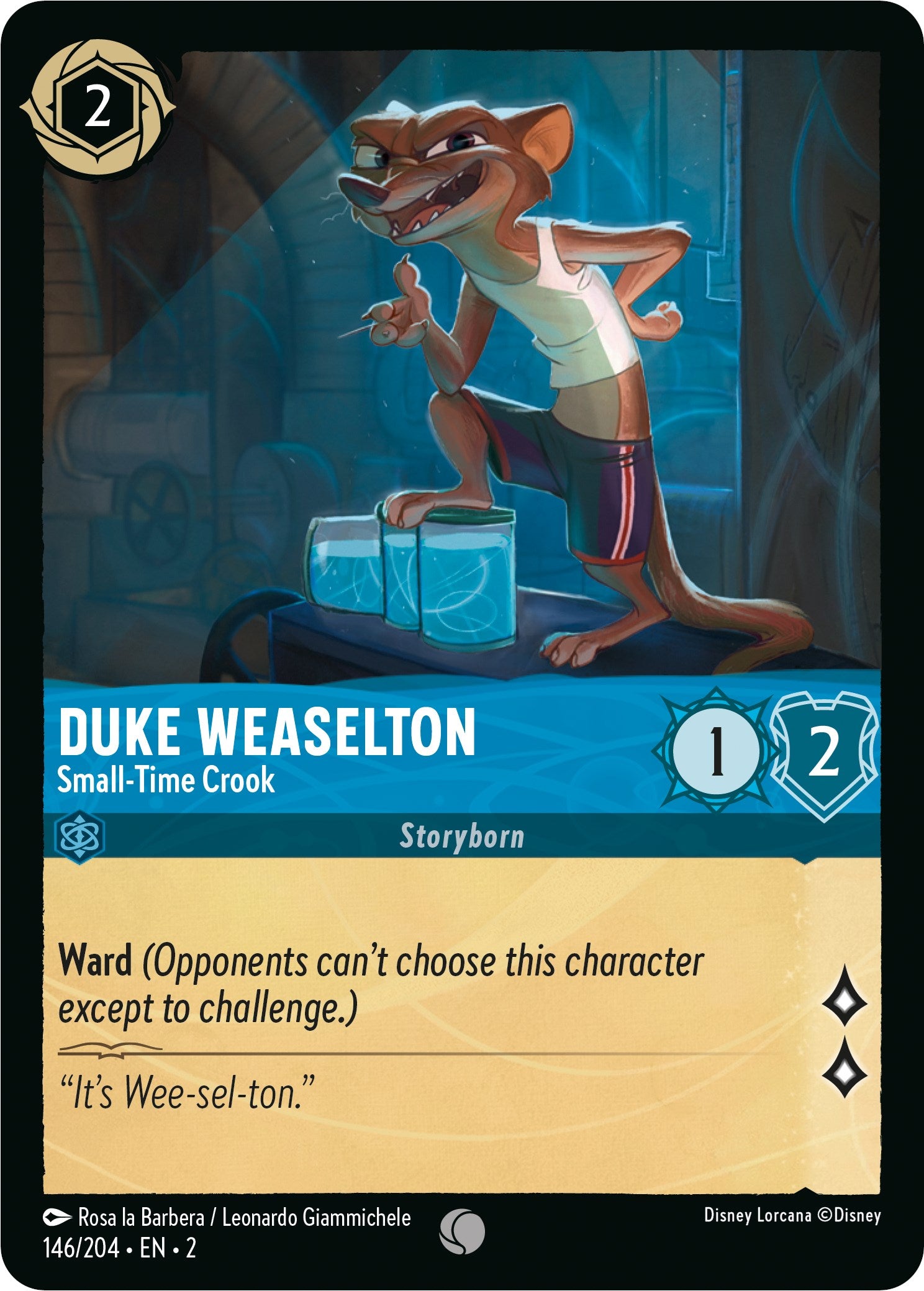 Duke Weaselton - Small-Time Crook (146/204) [Rise of the Floodborn] | North Valley Games