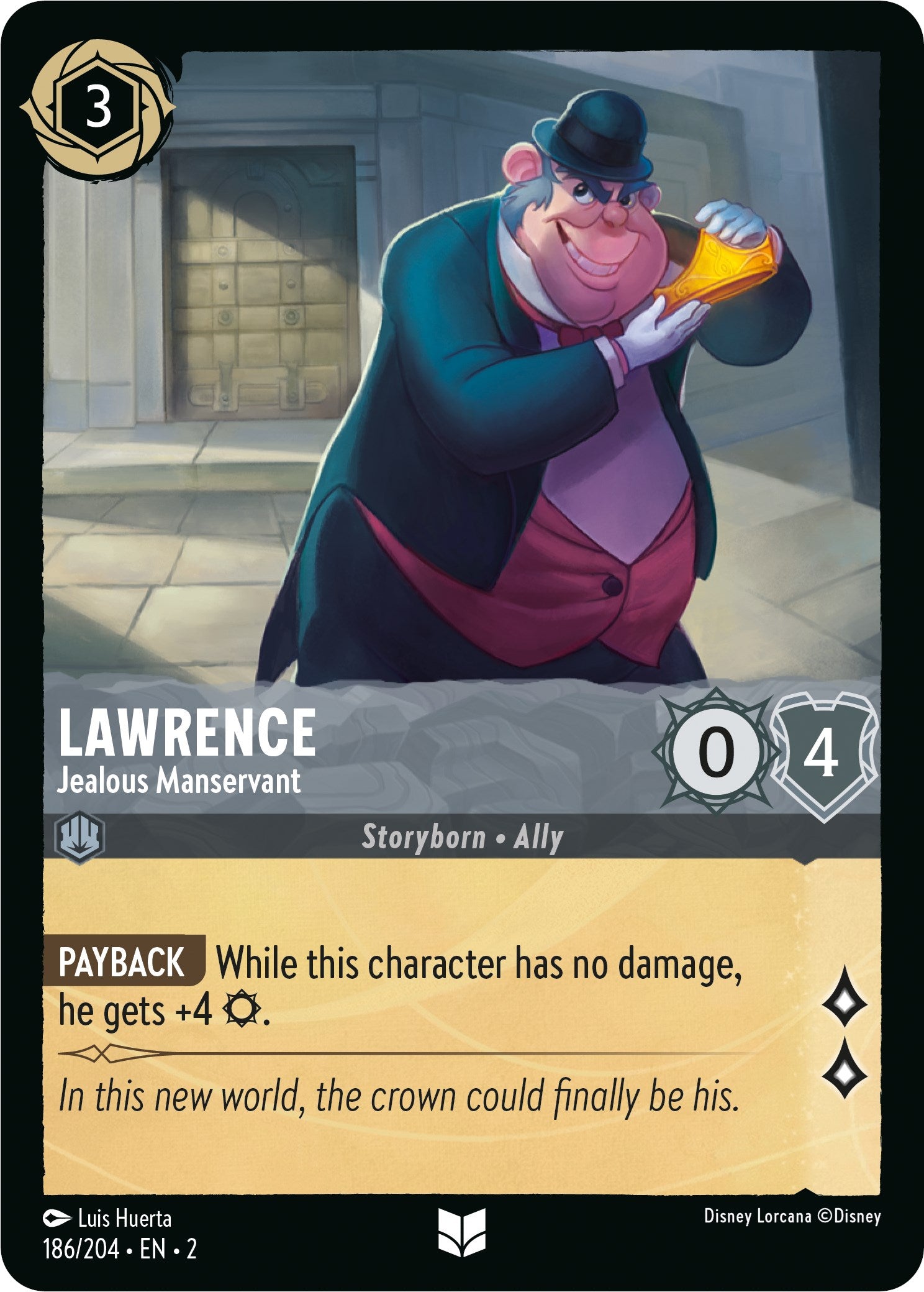 Lawrence - Jealous Manservant (186/204) [Rise of the Floodborn] | North Valley Games