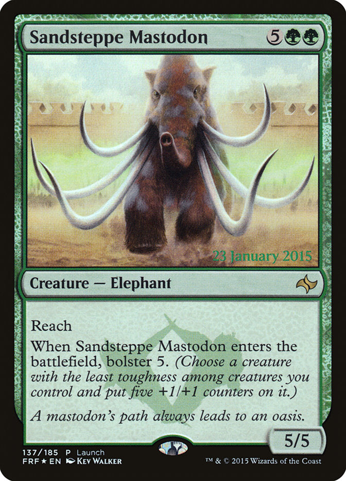 Sandsteppe Mastodon (Launch) [Fate Reforged Prerelease Promos] | North Valley Games