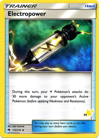Electropower (172/214) (Pikachu Stamp #34) [Battle Academy 2020] | North Valley Games