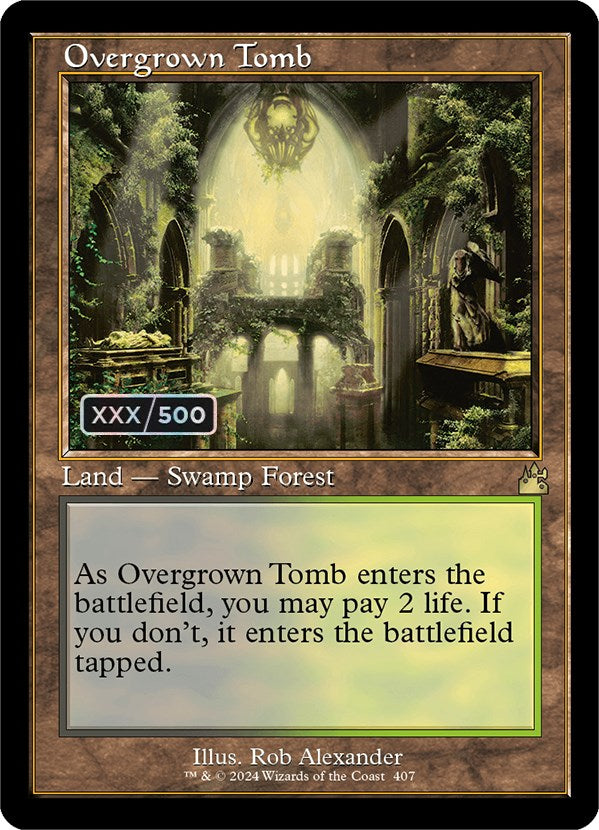 Overgrown Tomb (Retro) (Serialized) [Ravnica Remastered] | North Valley Games