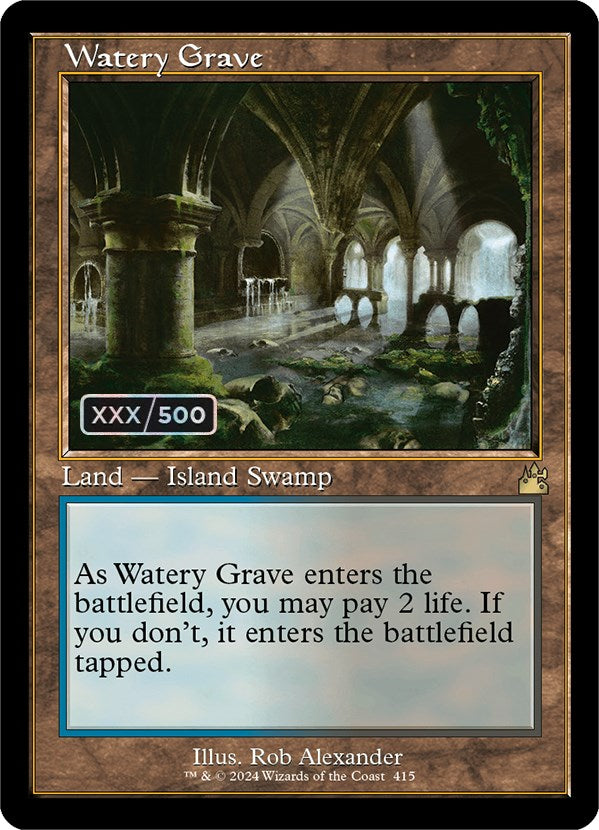 Watery Grave (Retro) (Serialized) [Ravnica Remastered] | North Valley Games