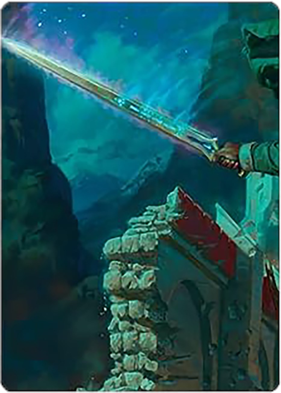 Anduril, Narsil Reforged Art Card [The Lord of the Rings: Tales of Middle-earth Art Series] | North Valley Games