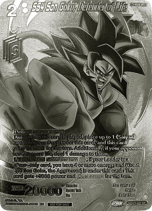 SS4 Son Goku, Defender of Life (2023 Offline Regionals Silver Print) (SD17-02) [Promotion Cards] | North Valley Games