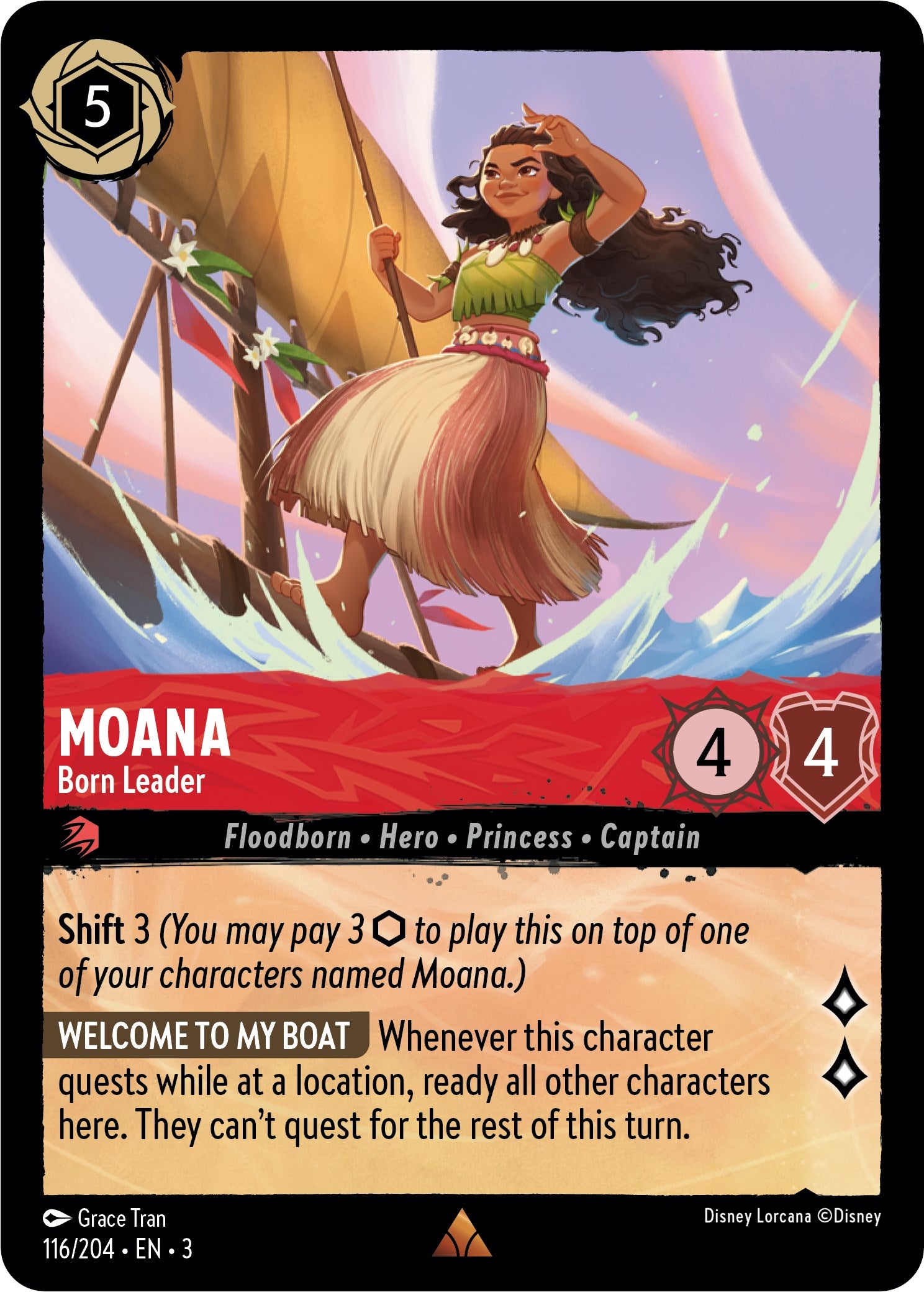 Moana - Born Leader (116/204) [Into the Inklands] | North Valley Games