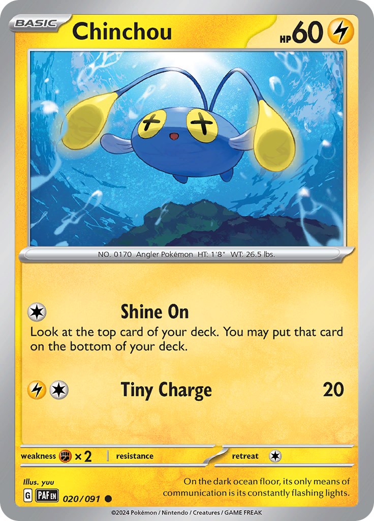 Chinchou (020/091) [Scarlet & Violet: Paldean Fates] | North Valley Games