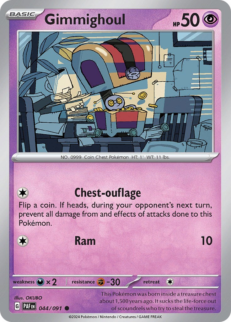 Gimmighoul (044/091) [Scarlet & Violet: Paldean Fates] | North Valley Games