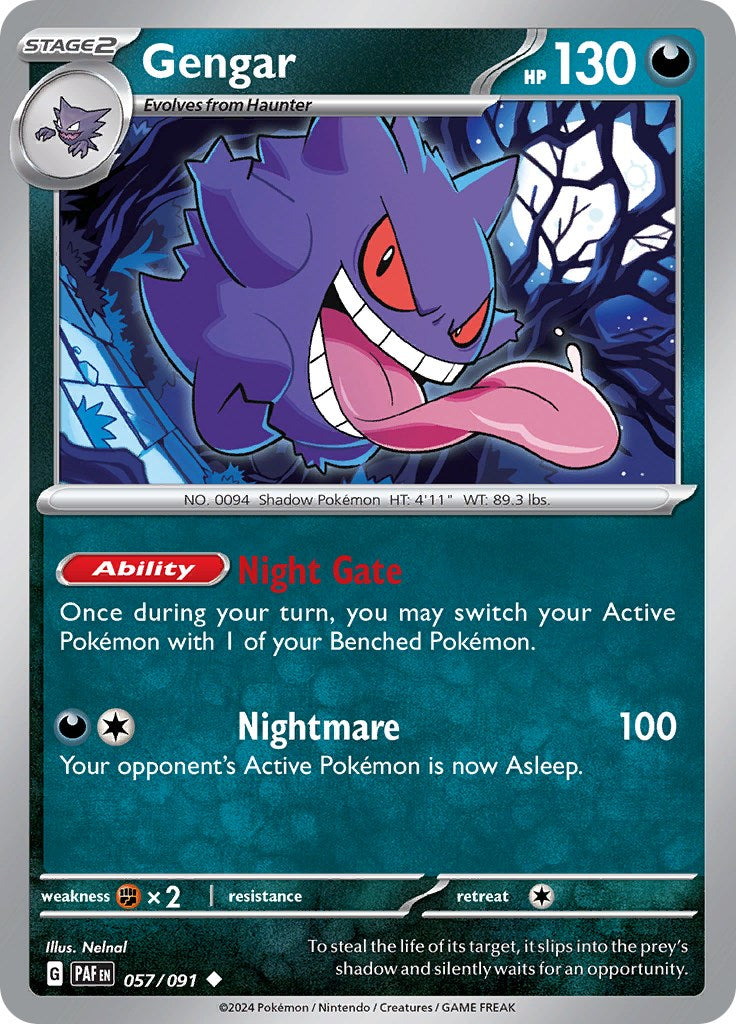 Gengar (057/091) [Scarlet & Violet: Paldean Fates] | North Valley Games