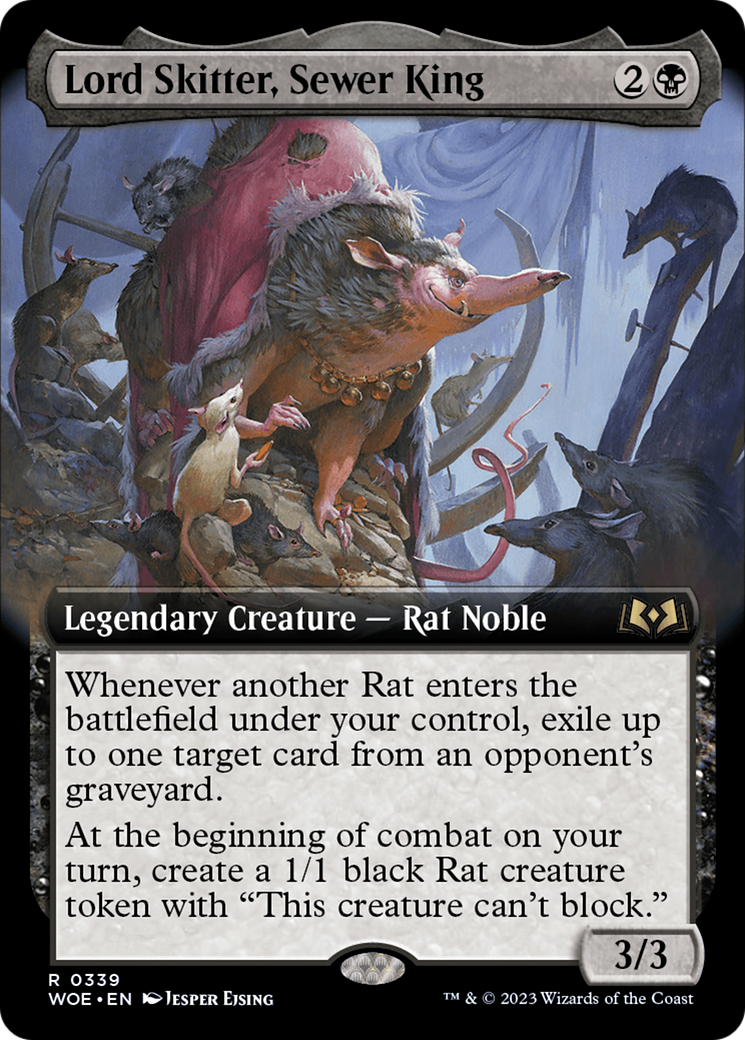 Lord Skitter, Sewer King (Extended Art) [Wilds of Eldraine] | North Valley Games