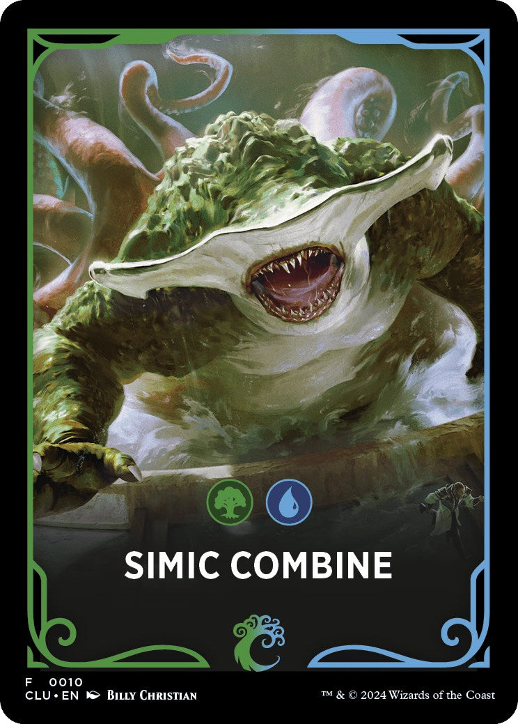 Simic Combine Theme Card [Ravnica: Clue Edition Tokens] | North Valley Games