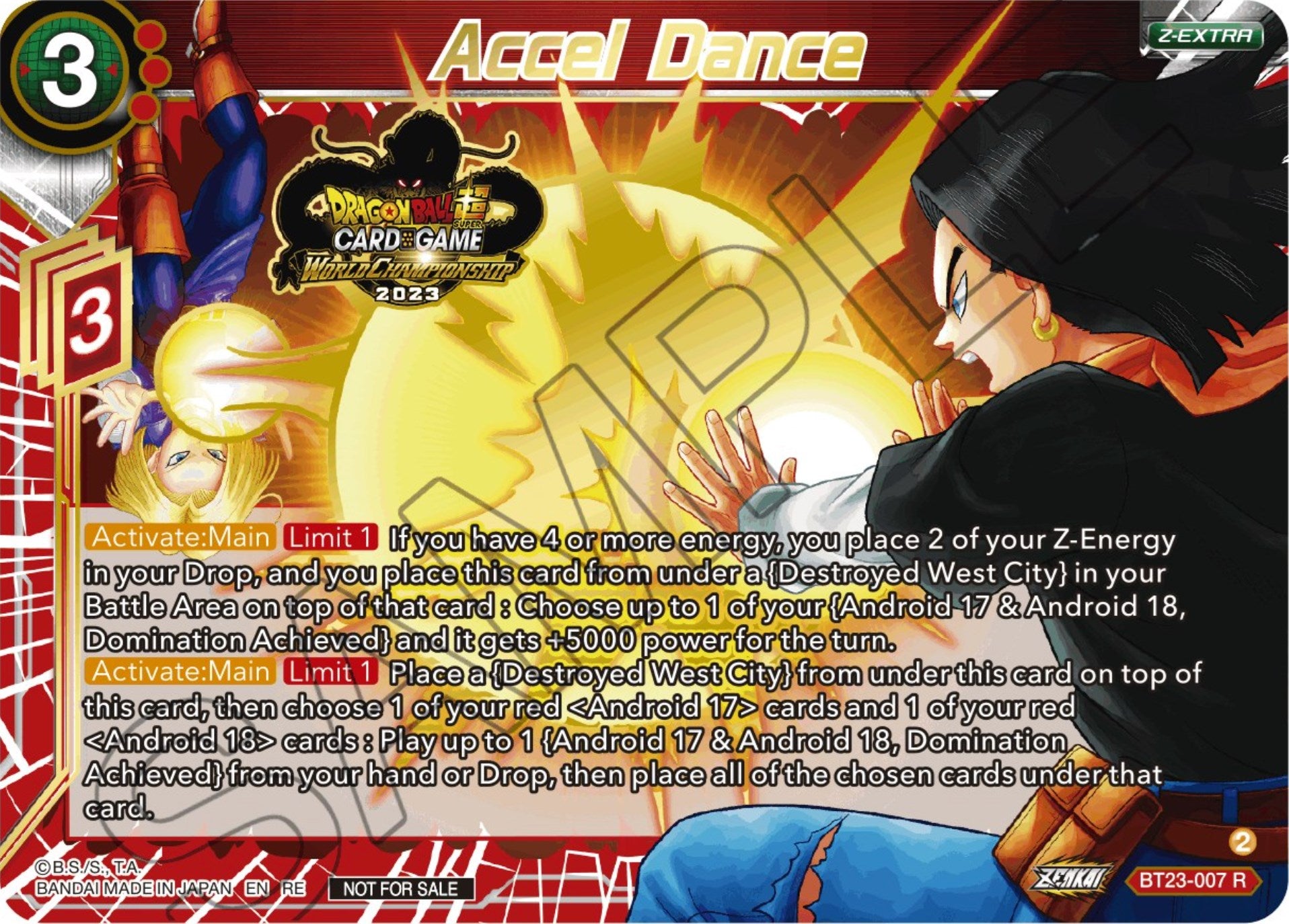 Accel Dance (2023 World Championship Z-Extra Card Set) (BT23-007) [Tournament Promotion Cards] | North Valley Games
