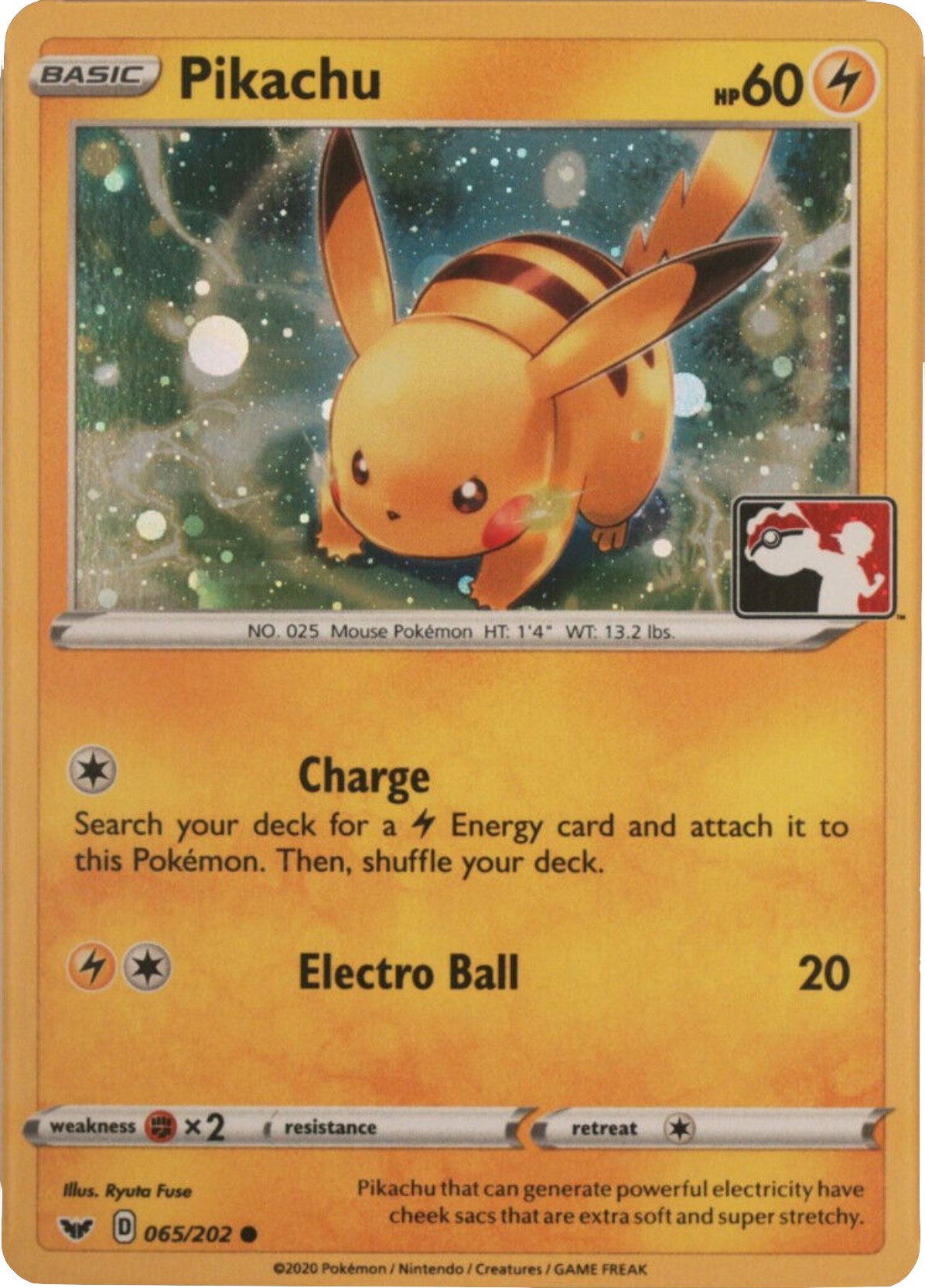 Pikachu (065/202) (Cosmos Holo) [League & Championship Cards] | North Valley Games