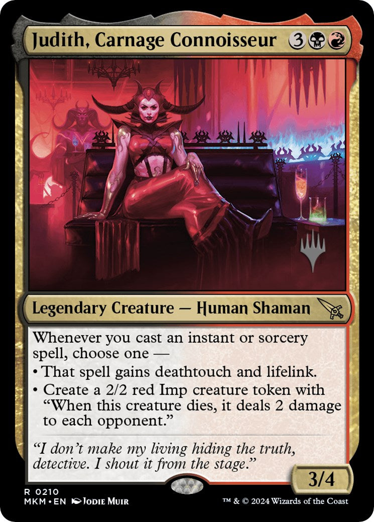 Judith, Carnage Connoisseur (Promo Pack) [Murders at Karlov Manor Promos] | North Valley Games