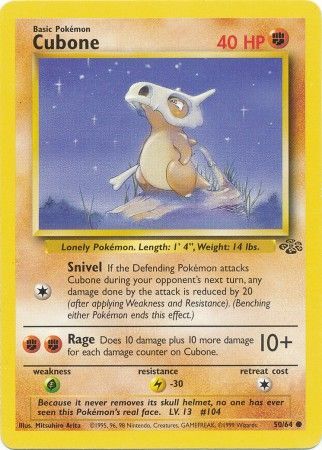 Cubone (50/64) [Jungle Unlimited] | North Valley Games