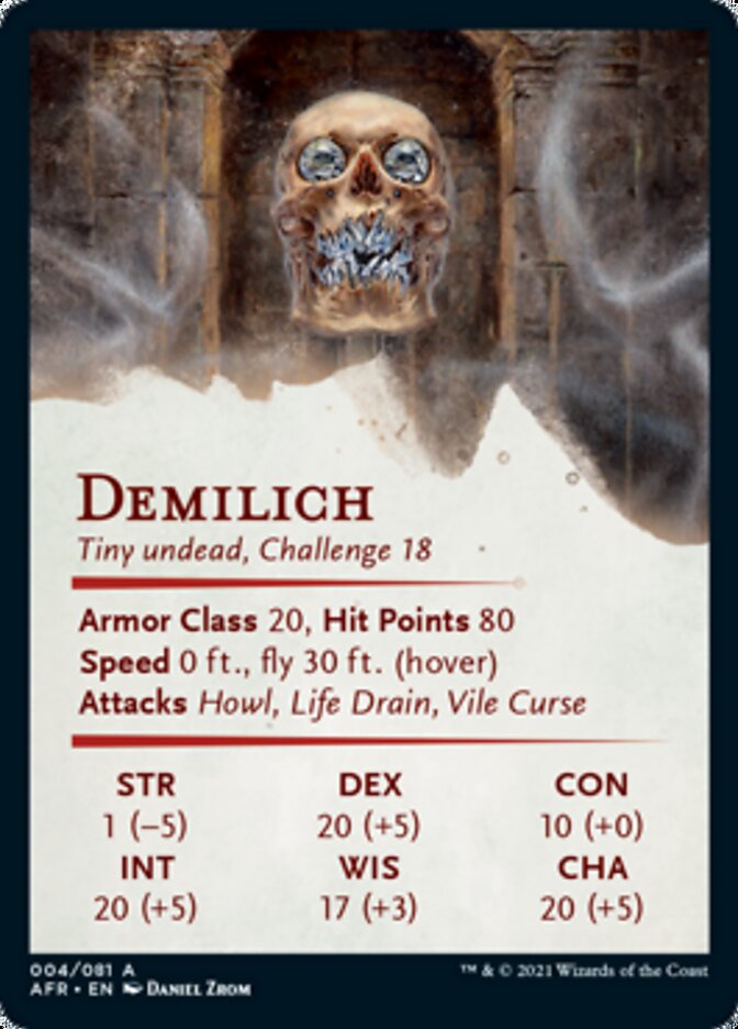 Demilich Art Card [Dungeons & Dragons: Adventures in the Forgotten Realms Art Series] | North Valley Games