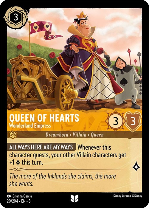 Queen of Hearts - Wonderland Empress (20/204) [Into the Inklands] | North Valley Games