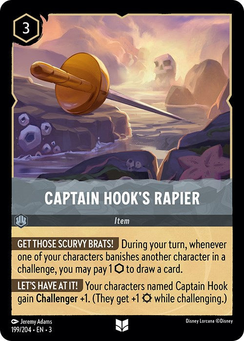 Captain Hook's Rapier (199/204) [Into the Inklands] | North Valley Games