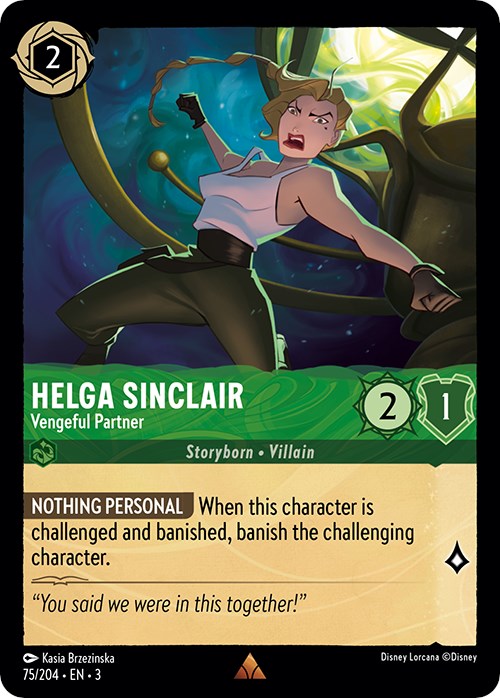 Helga Sinclair - Vengeful Partner (75/204) [Into the Inklands] | North Valley Games