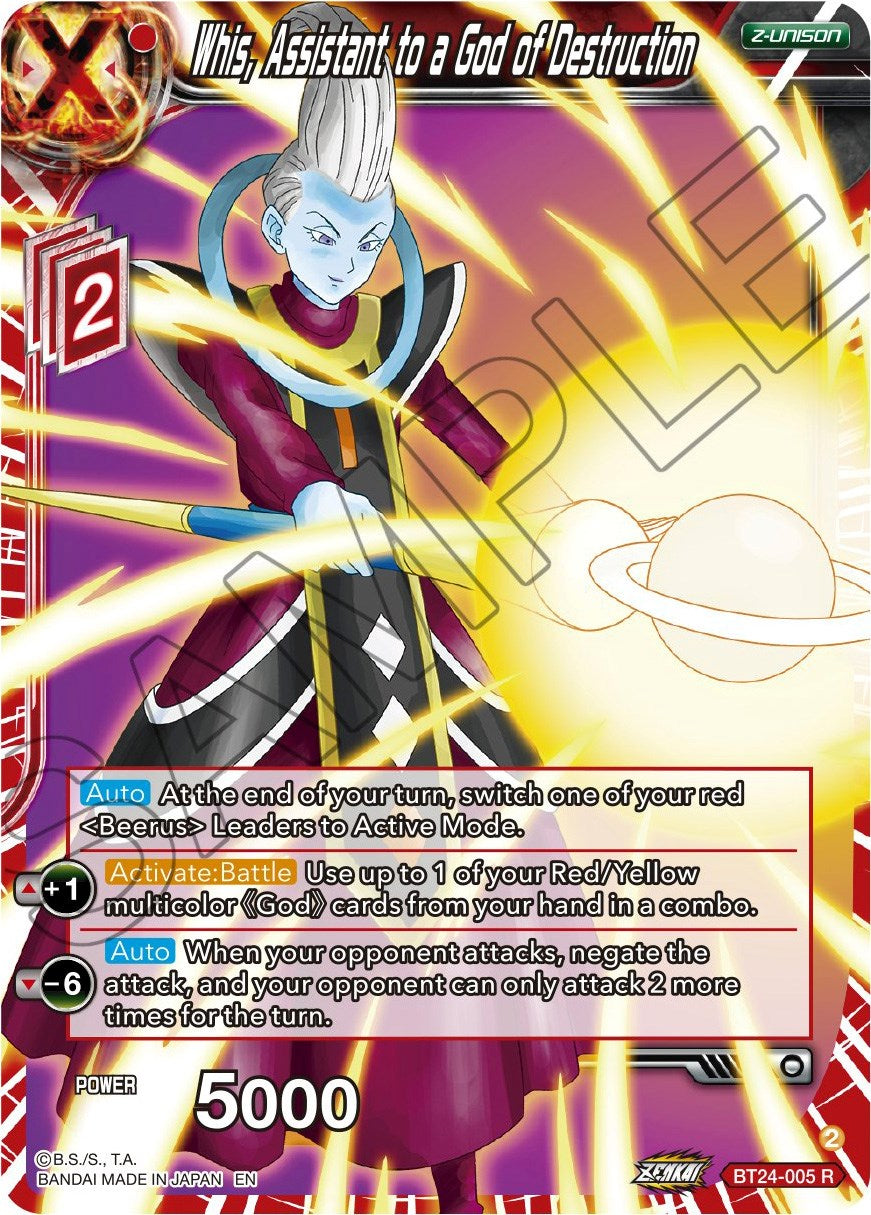 Whis, Assistant to a God of Destruction (BT24-005) [Beyond Generations] | North Valley Games
