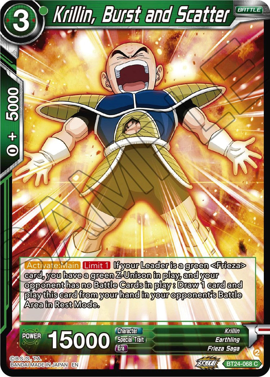 Krillin, Burst and Scatter (BT24-068) [Beyond Generations] | North Valley Games