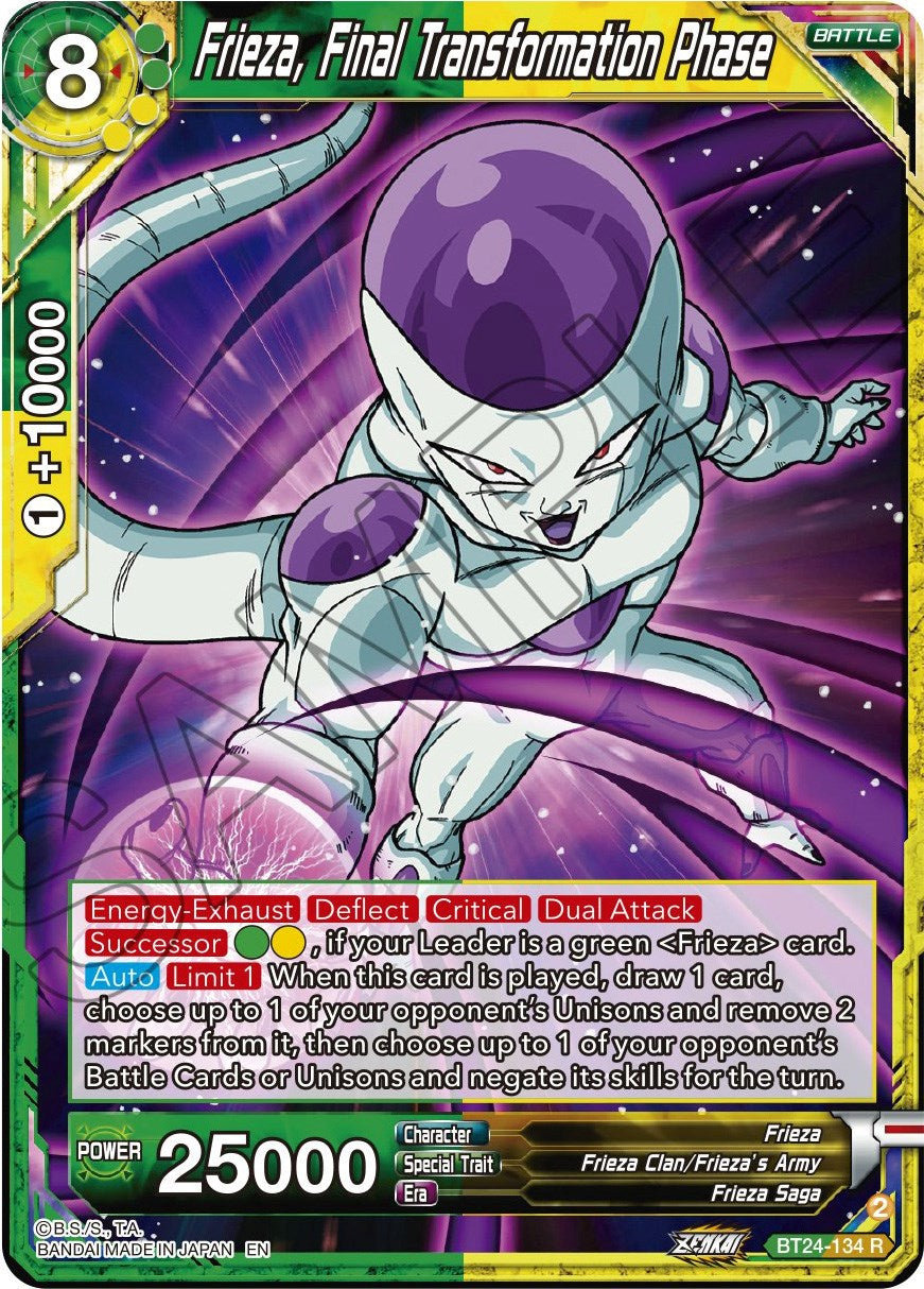 Frieza, Final Transformation Phase (BT24-134) [Beyond Generations] | North Valley Games