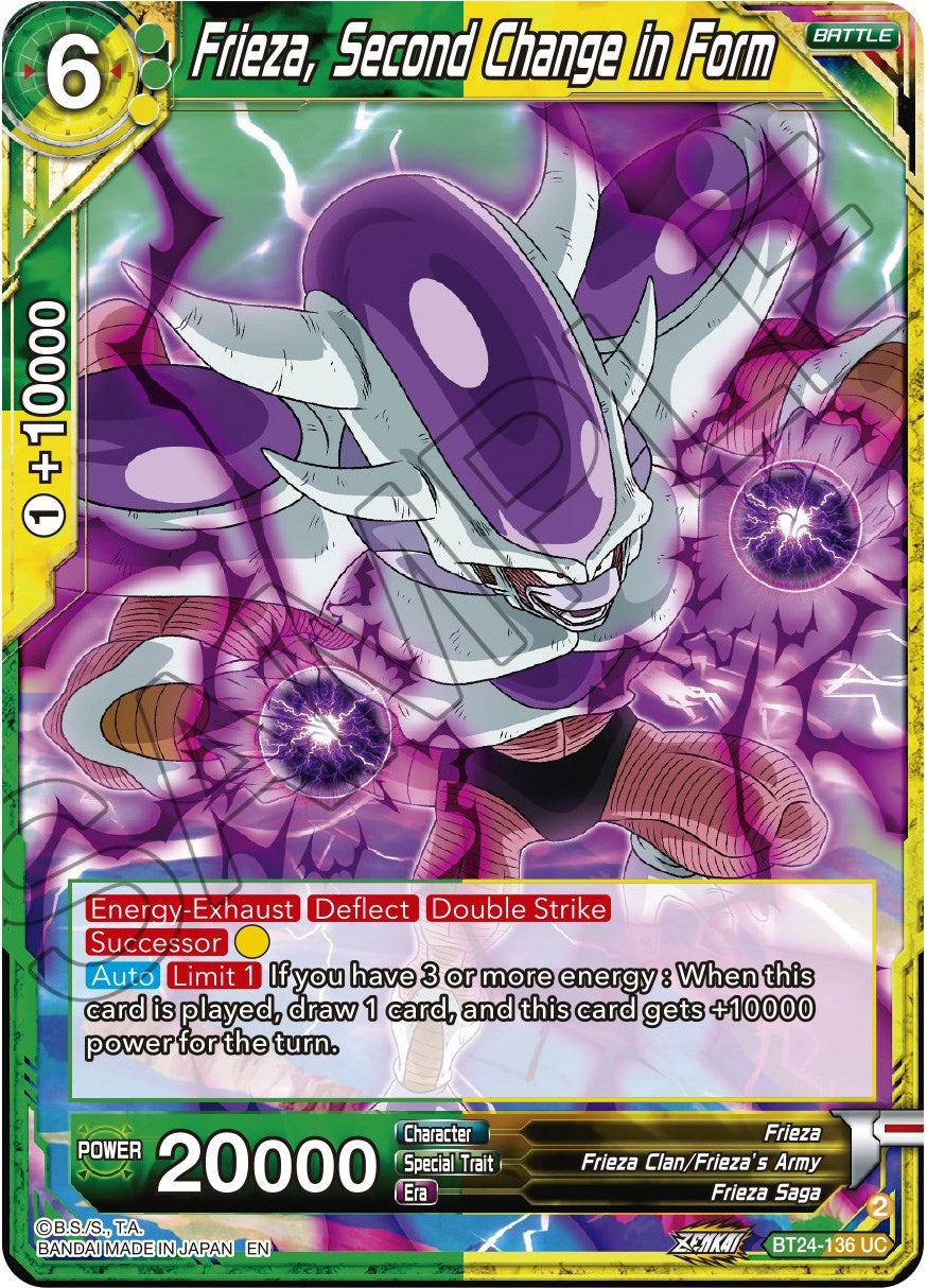 Frieza, Second Change in Form (BT24-136) [Beyond Generations] | North Valley Games