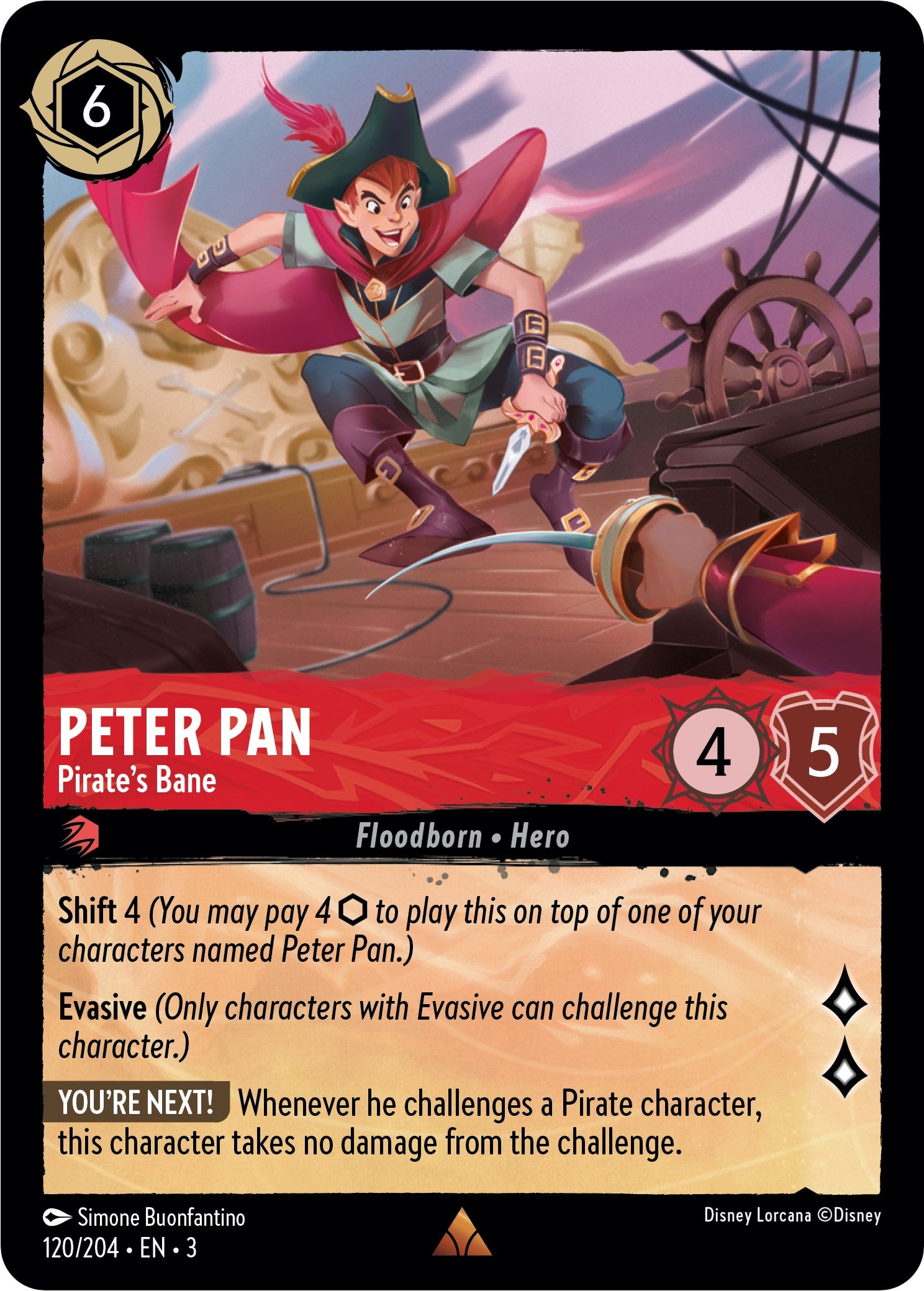 Peter Pan - Pirate's Bane (120/204) [Into the Inklands] | North Valley Games