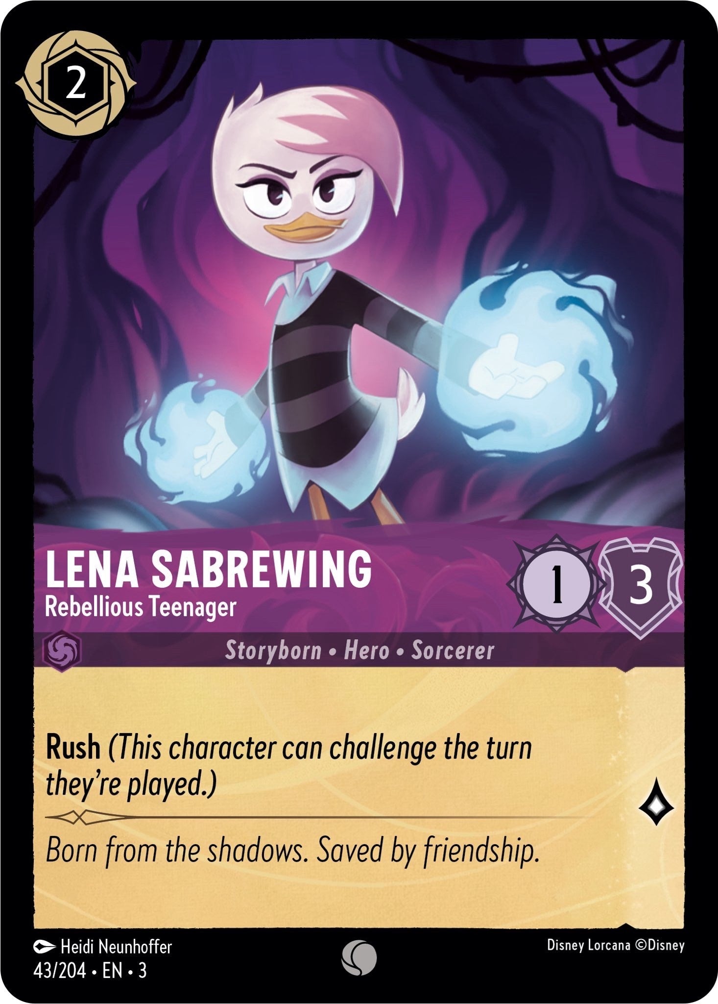 Lena Sabrewing - Rebellious Teenager (43/204) [Into the Inklands] | North Valley Games