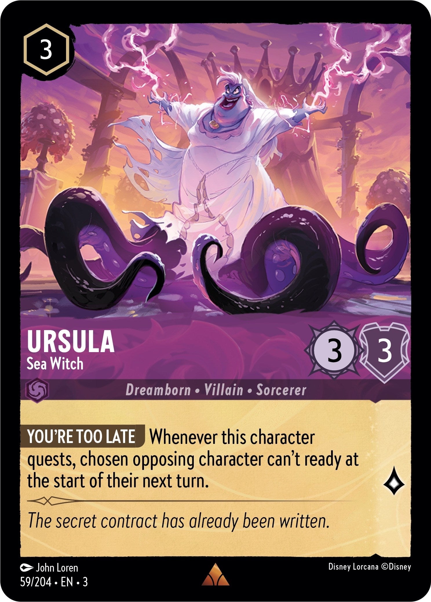 Ursula - Sea Witch (59/204) [Into the Inklands] | North Valley Games
