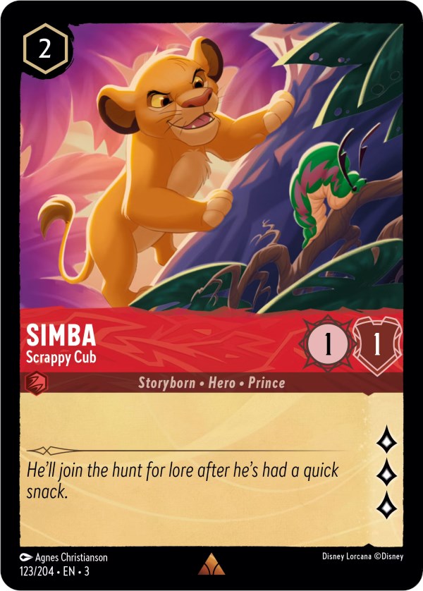 Simba - Scrappy Cub (123/204) [Into the Inklands] | North Valley Games