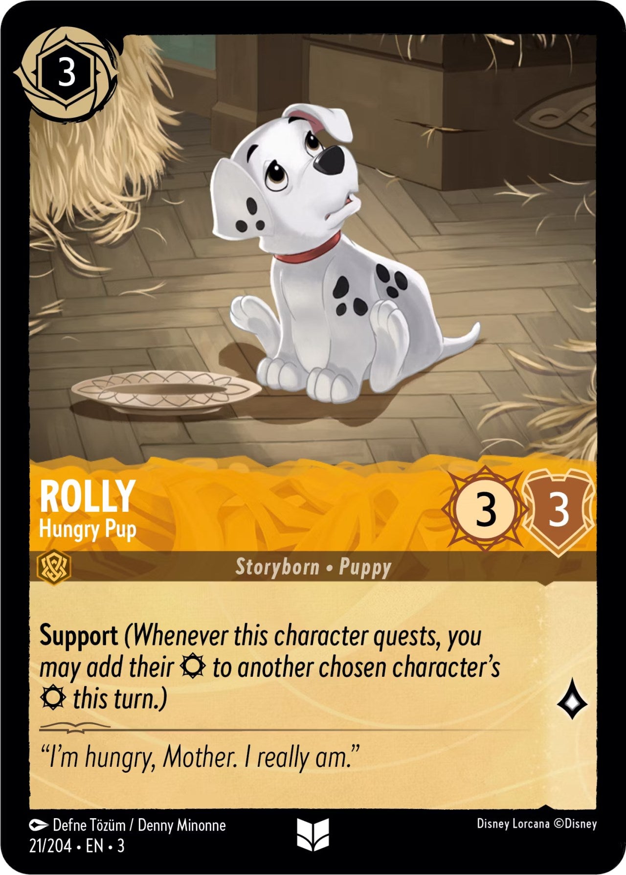 Rolly - Hungry Pup (21/204) [Into the Inklands] | North Valley Games