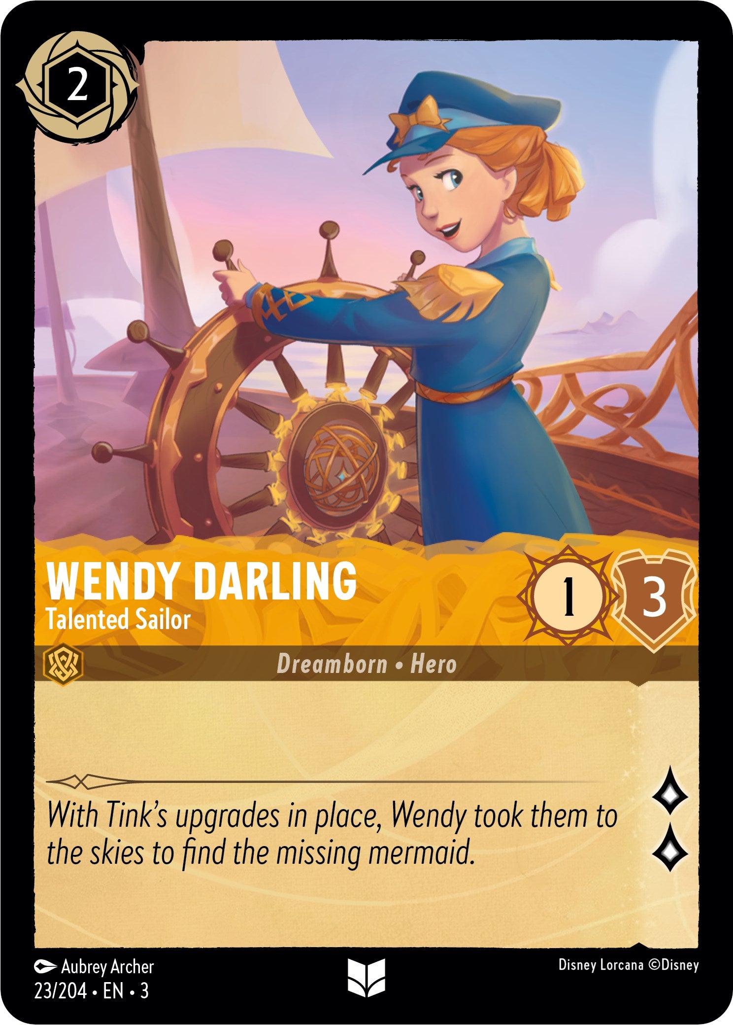 Wendy Darling - Talented Sailor (23/204) [Into the Inklands] | North Valley Games