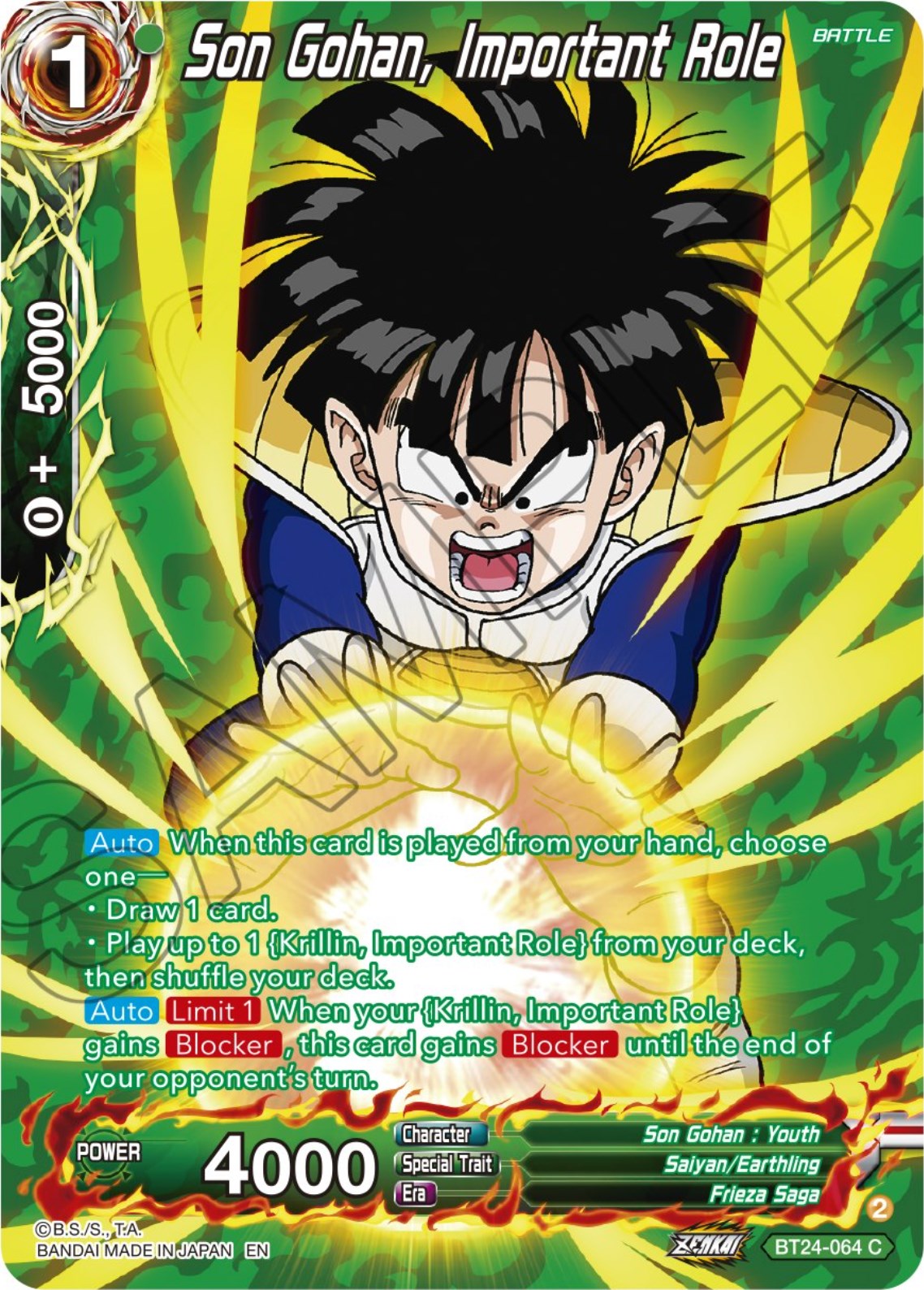 Son Gohan, Important Role (Collector Booster) (BT24-064) [Beyond Generations] | North Valley Games