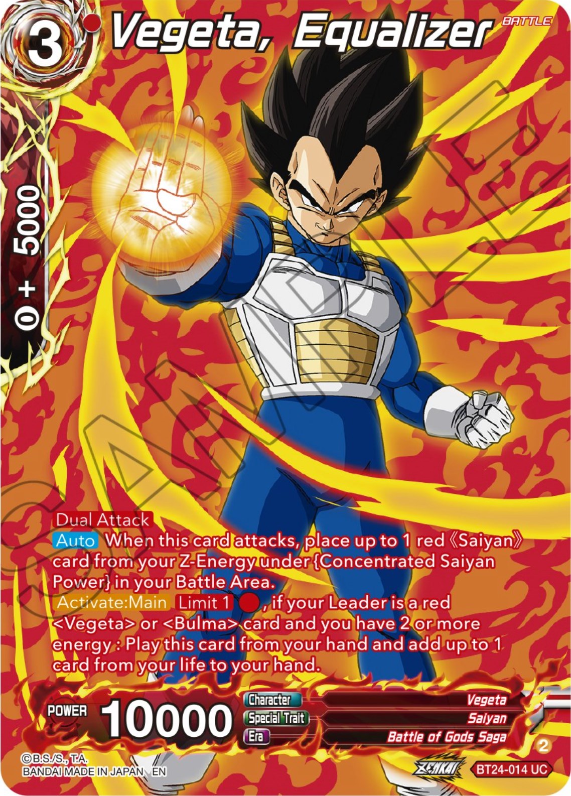 Vegeta, Equalizer (Collector Booster) (BT24-014) [Beyond Generations] | North Valley Games