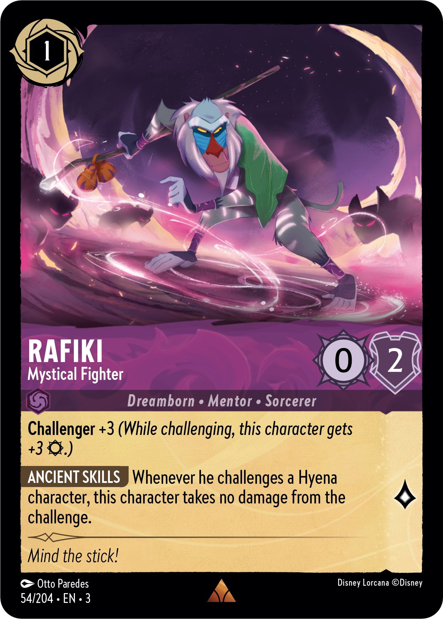 Rafiki - Mystical Fighter (54//204) [Into the Inklands] | North Valley Games