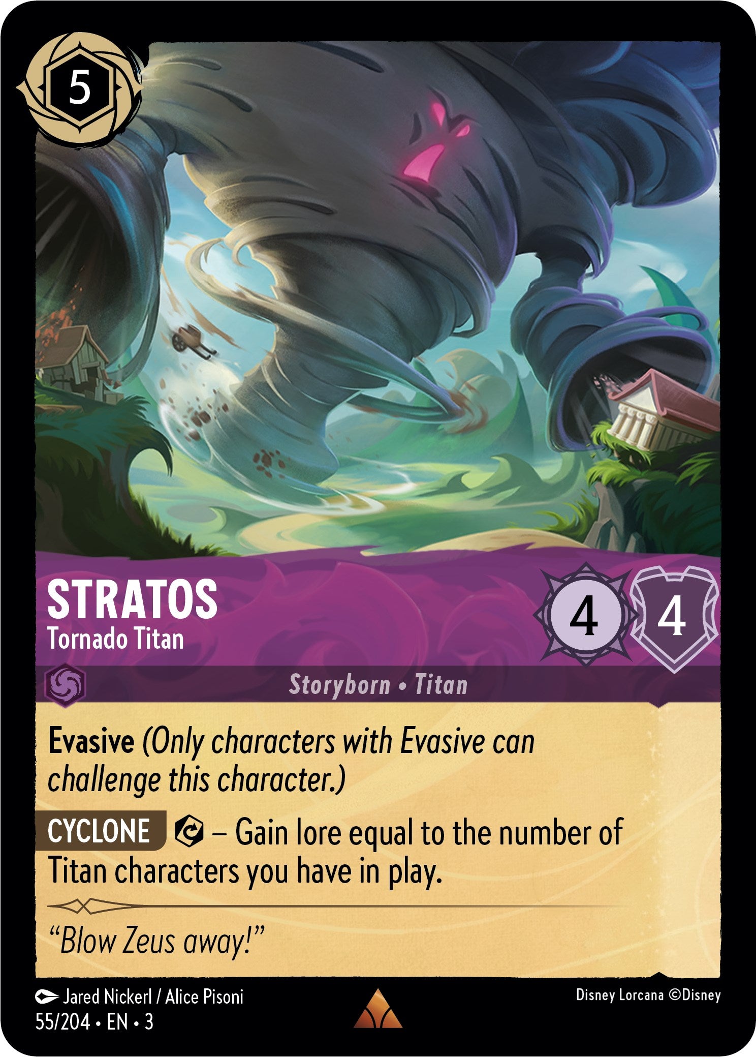 Stratos - Tornado Titan (55//204) [Into the Inklands] | North Valley Games