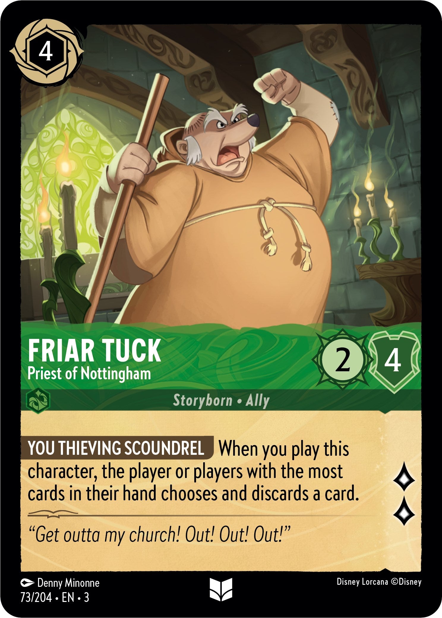 Friar Tuck - Priest of Nottingham (73/204) [Into the Inklands] | North Valley Games