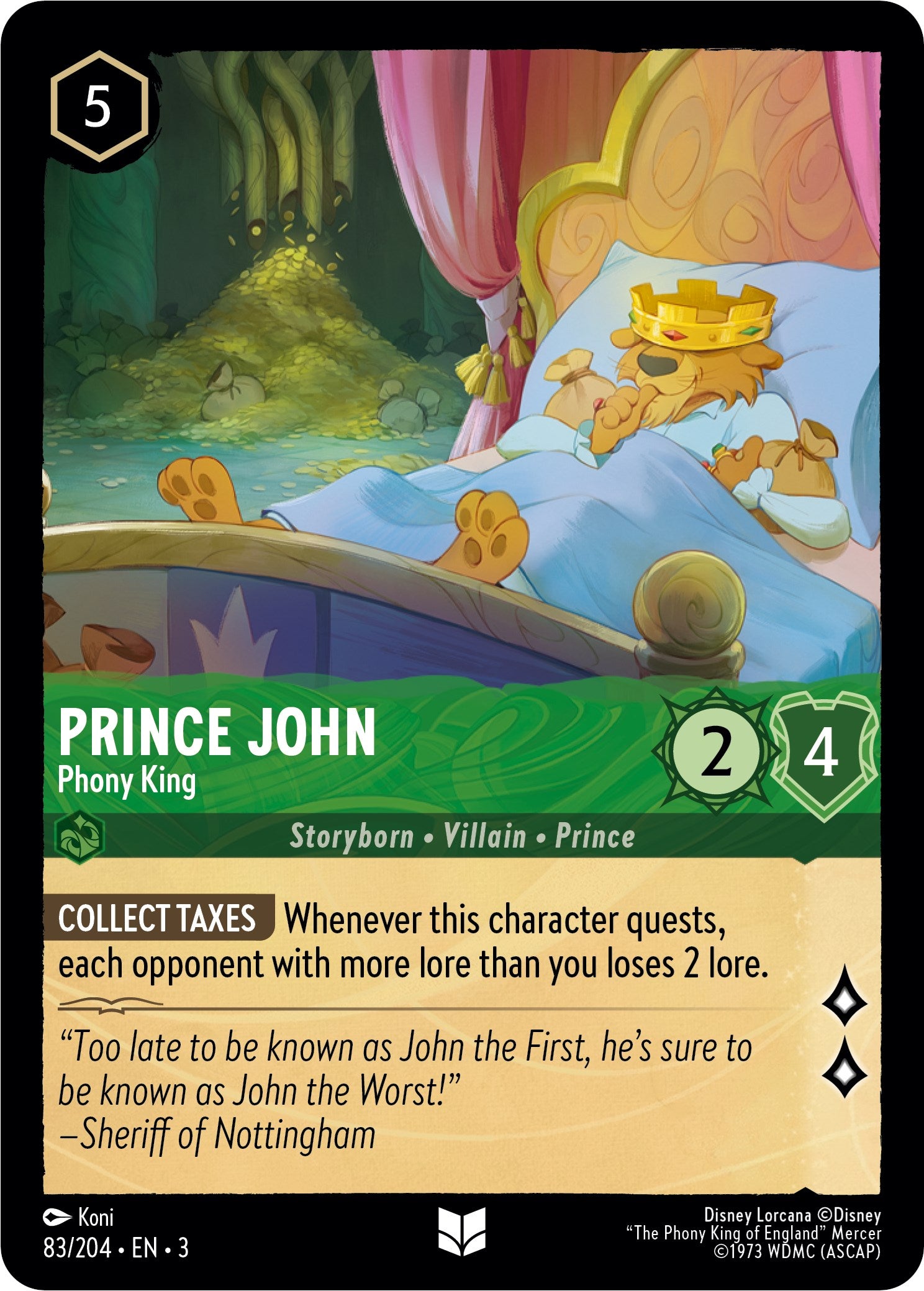 Prince John - Phony King (83//204) [Into the Inklands] | North Valley Games