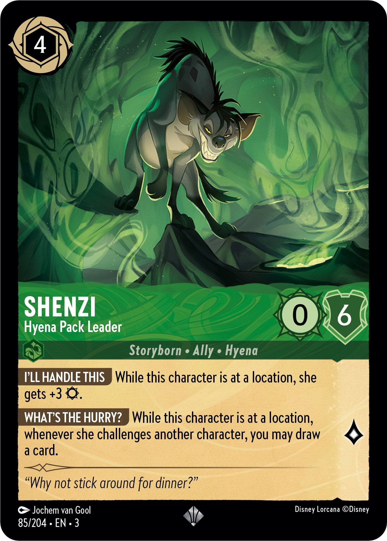 Shenzi - Hyena Pack Leader (85//204) [Into the Inklands] | North Valley Games