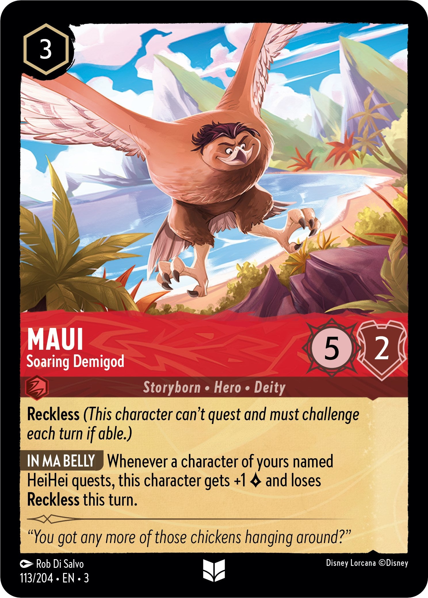Maui - Soaring Demigod (113//204) [Into the Inklands] | North Valley Games