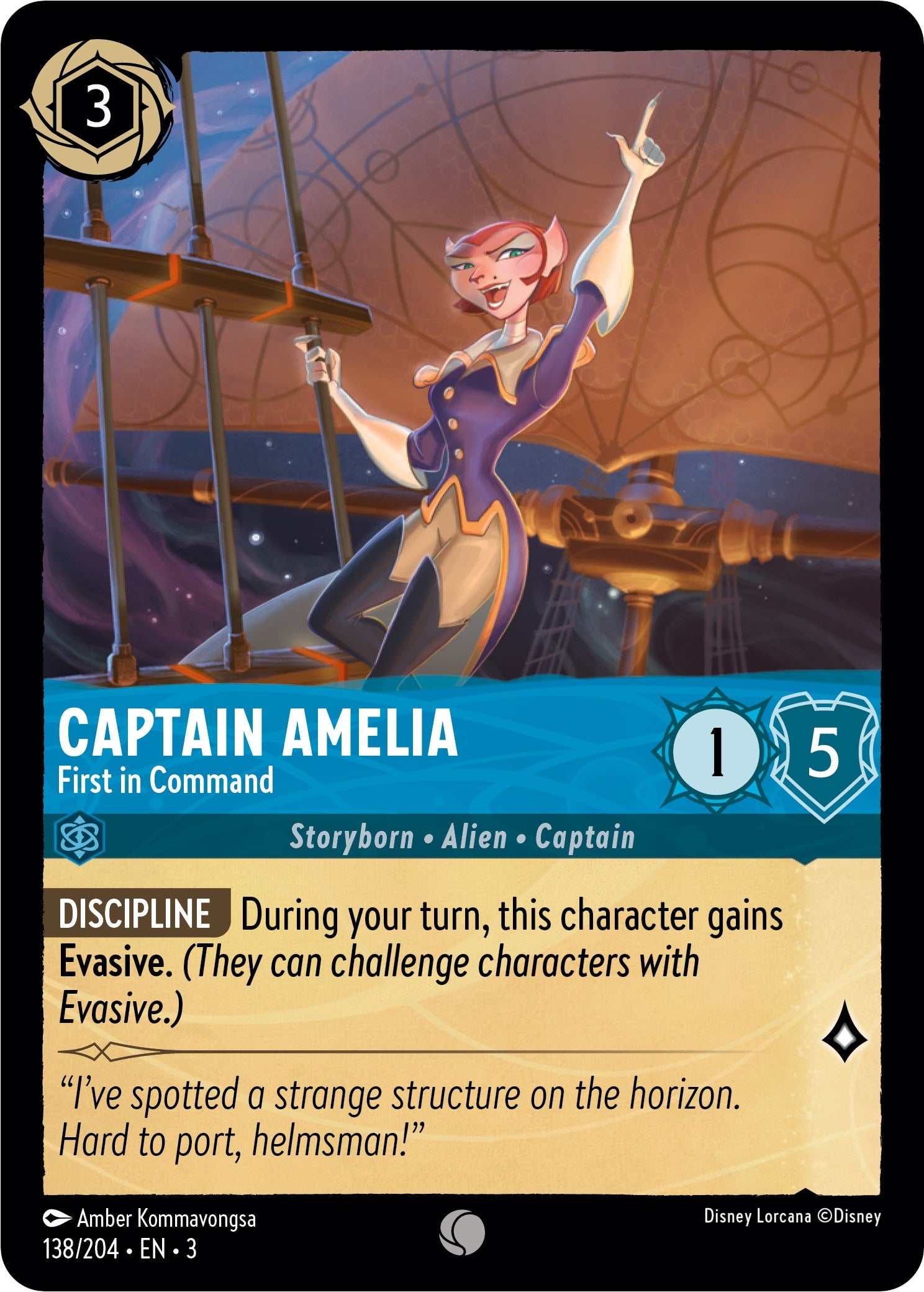 Captain Amelia - First in Command (138//204) [Into the Inklands] | North Valley Games