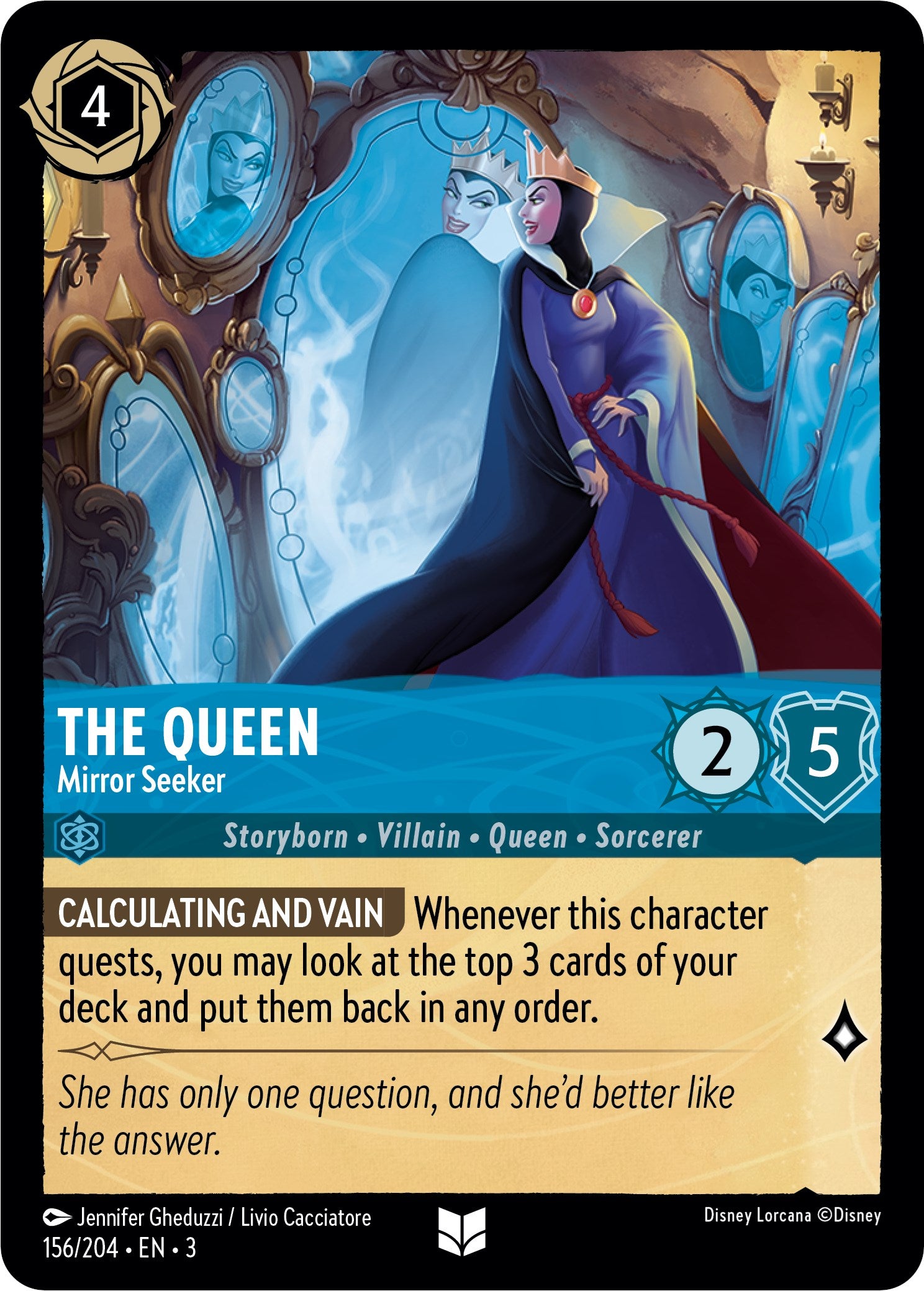 The Queen - Mirror Seeker (156/204) [Into the Inklands] | North Valley Games