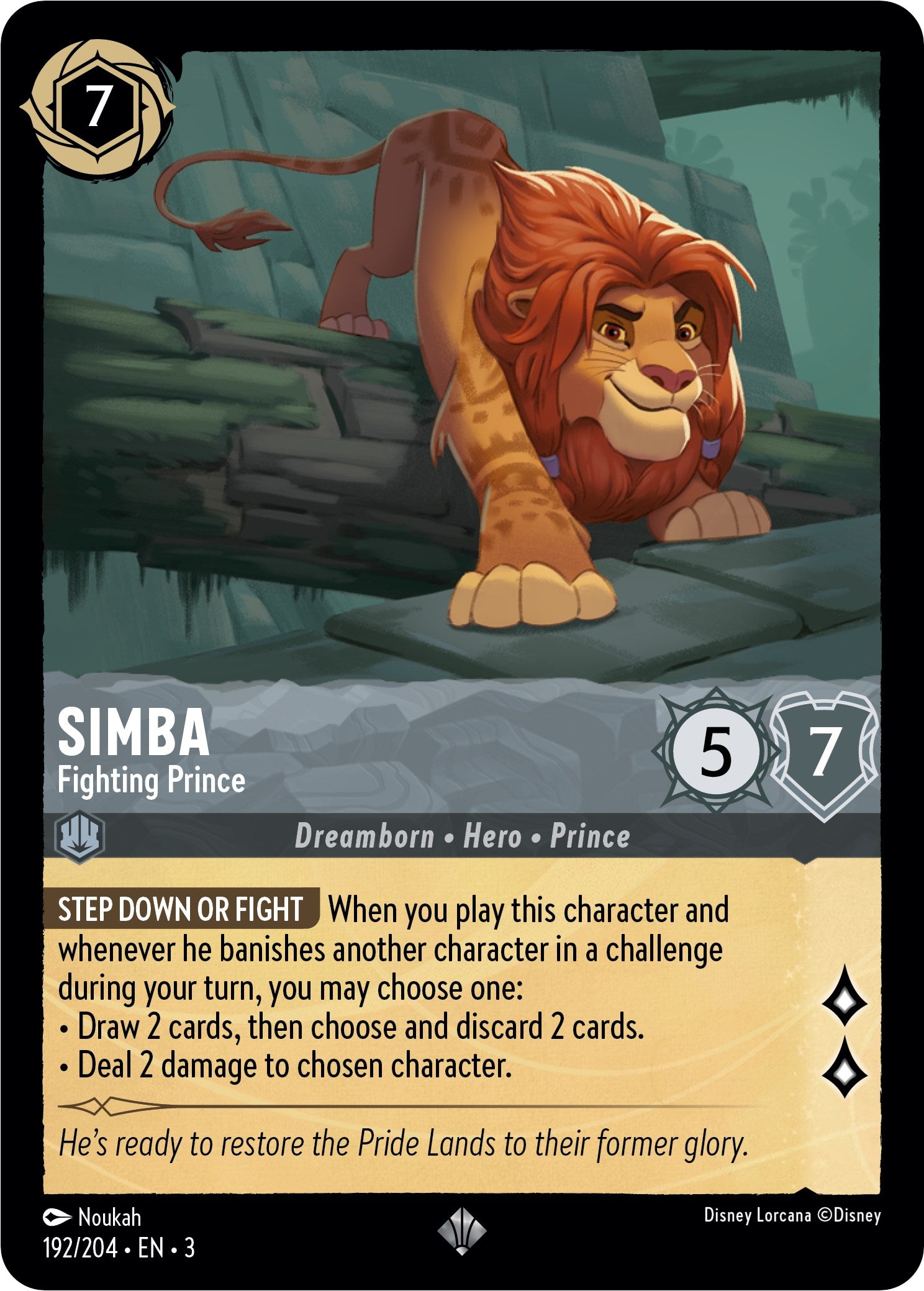 Simba - Fighting Prince (192/204) [Into the Inklands] | North Valley Games