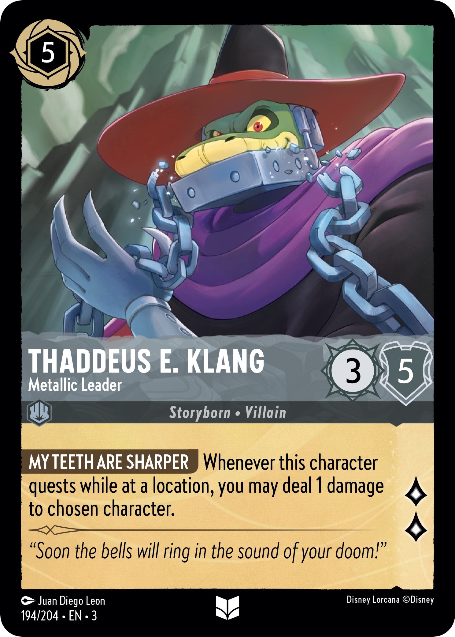 Thaddeus E. Klang - Metallic Leader (194/204) [Into the Inklands] | North Valley Games