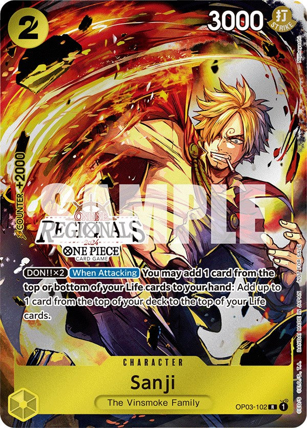 Sanji (Online Regional 2024) [Participant] [One Piece Promotion Cards] | North Valley Games