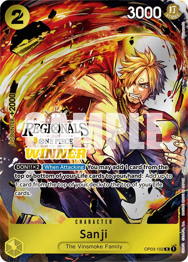 Sanji (Online Regional 2024) [Winner] [One Piece Promotion Cards] | North Valley Games