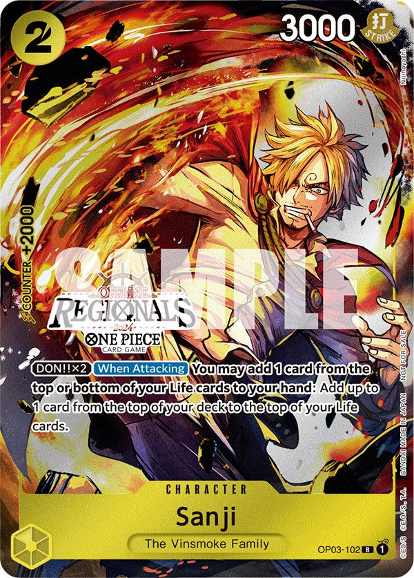 Sanji (Offline Regional 2024) [Participant] [One Piece Promotion Cards] | North Valley Games