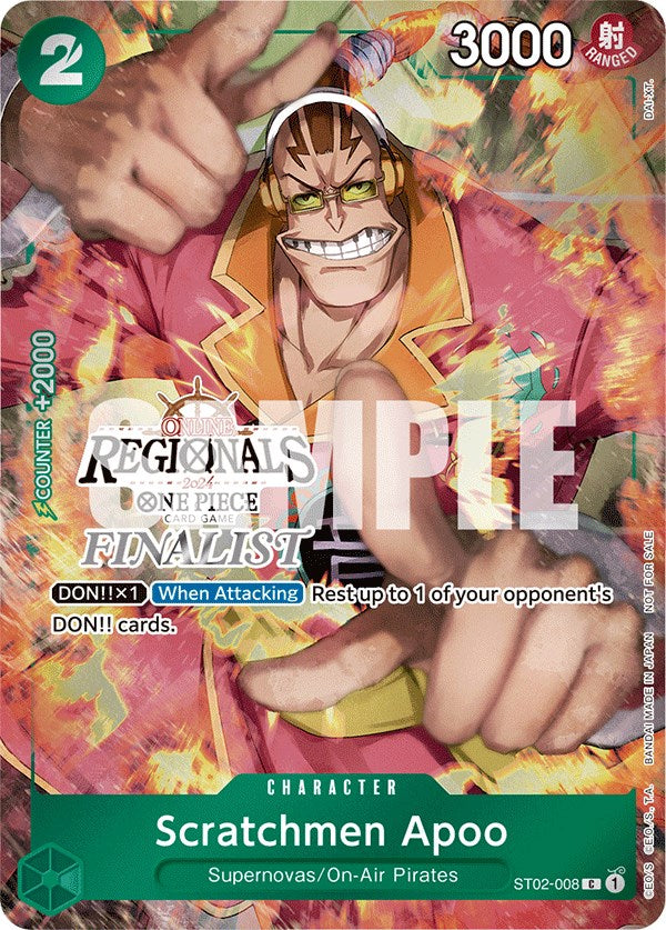 Scratchmen Apoo (Online Regional 2024) [Finalist] [One Piece Promotion Cards] | North Valley Games