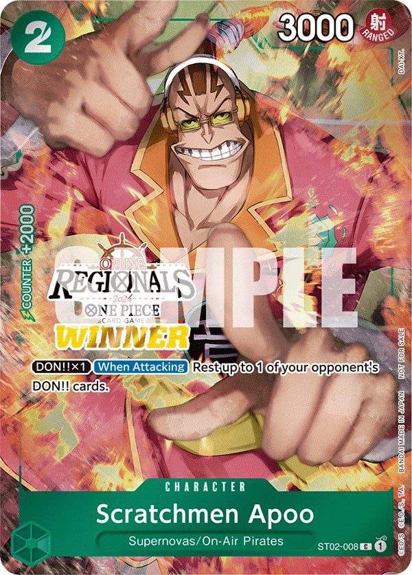 Scratchmen Apoo (Online Regional 2024) [Winner] [One Piece Promotion Cards] | North Valley Games